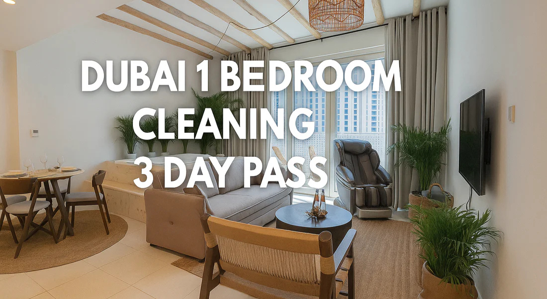1 Bedroom Dubai Airbnb 3-Day Luxe Cleaning Pass — Use Anytime Within 30 Days